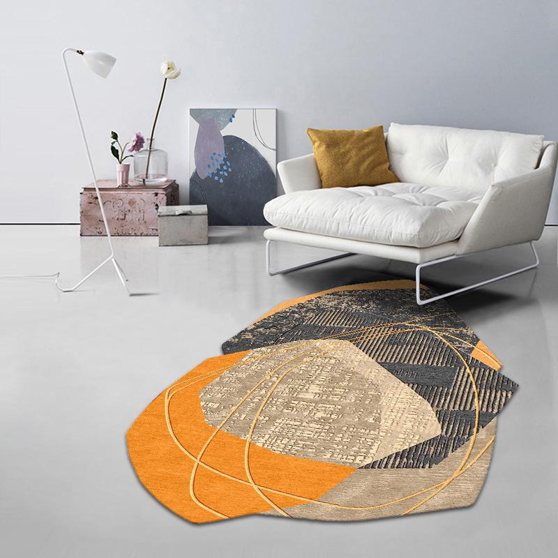 Ковер неправильной формы Простой ковер для гостиной спальни прикроватный ковер Ковер неправильной формы 80*120cm