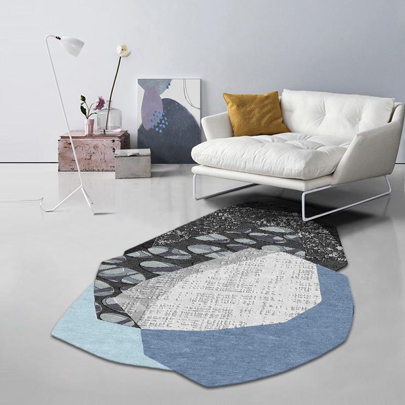 Ковер неправильной формы Простой ковер для гостиной спальни прикроватный ковер Ковер неправильной формы 120*160cm